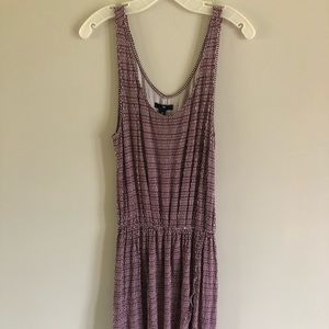 Gap midi burgundy & white patterned summer dress